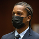 Rapper A$AP Rocky pleads not guilty to assault charges during his arraignment hearing on August 17, 2022 in Los Angeles, California.
